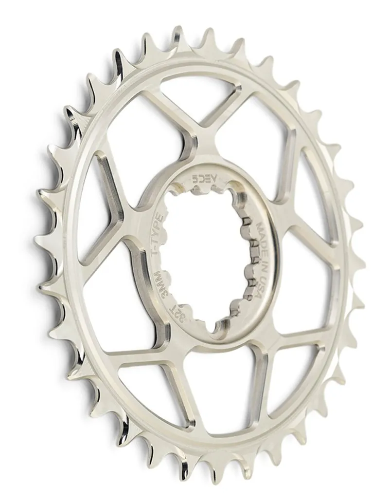 5Dev 3-Bolt Direct Mount T-Type Aluminium Chainring Raw Silver