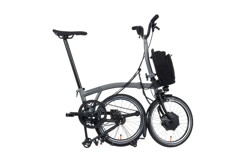 Brompton P-Line Urban Mid Bar With Lights 2022 Storm Grey-3