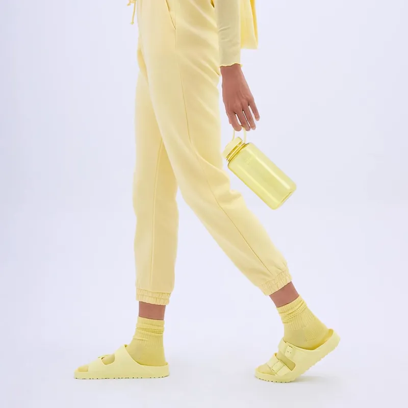 Nalgene Wide Mouth Sustain Tritan 50% Recycled 1L Bottle Monochrome Butter-3