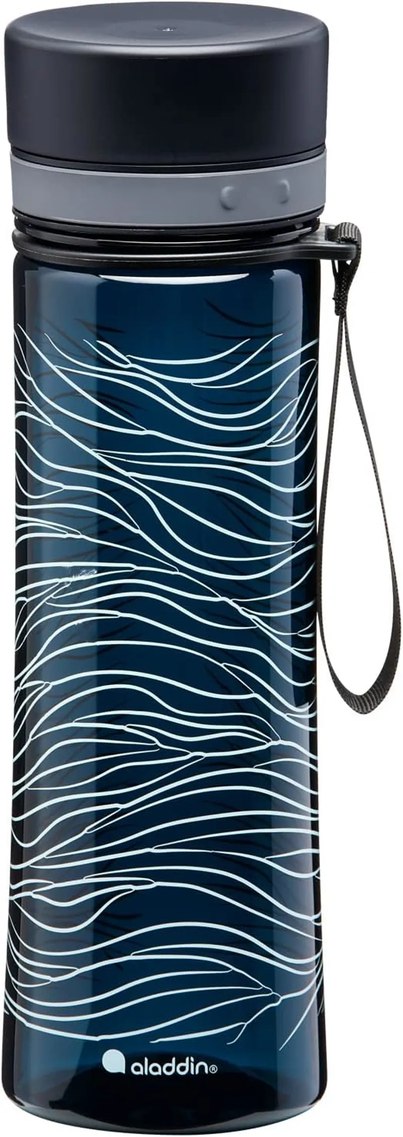 Aladdin Aveo Sustainable Tritan 600ml Water Bottle Deep Navy Print