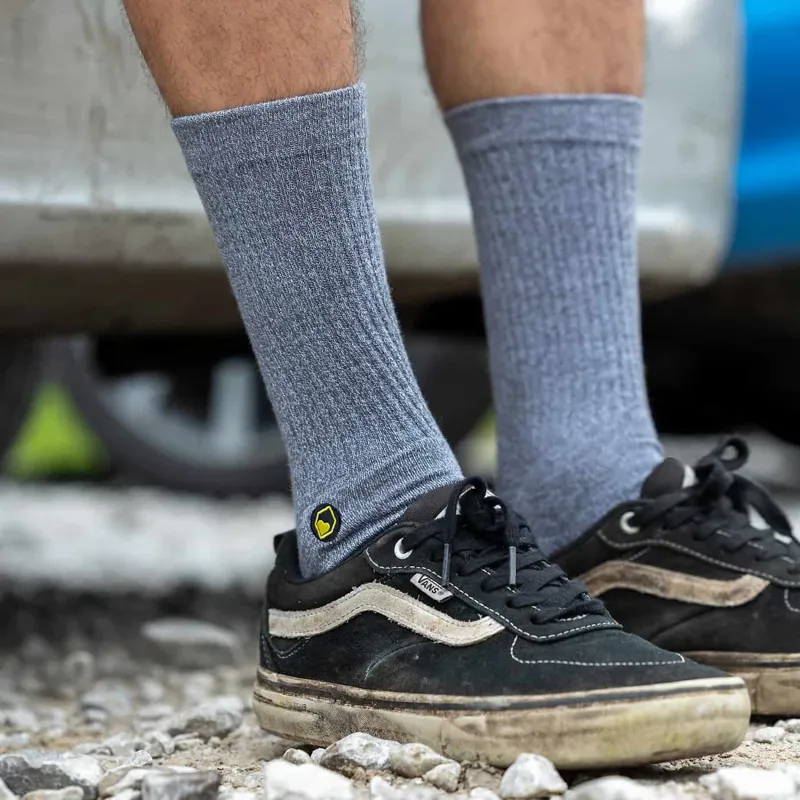 Burgtec Everyday Crew Sock Ash Grey-1