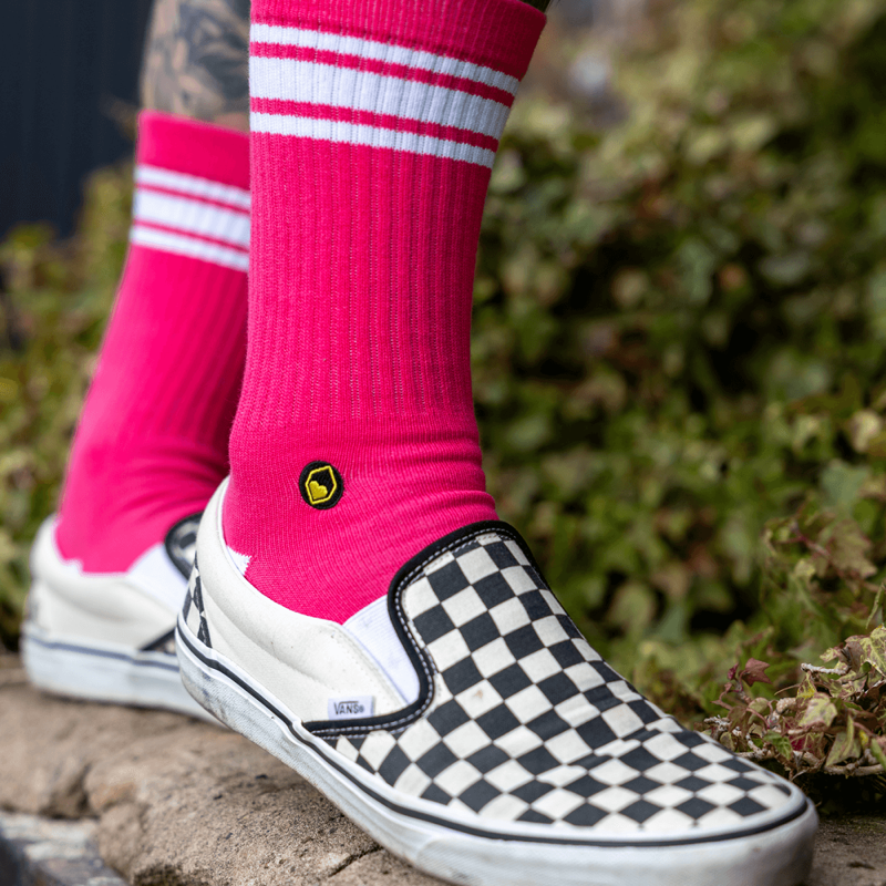 Burgtec Everyday Crew Sock Toxic Barbie