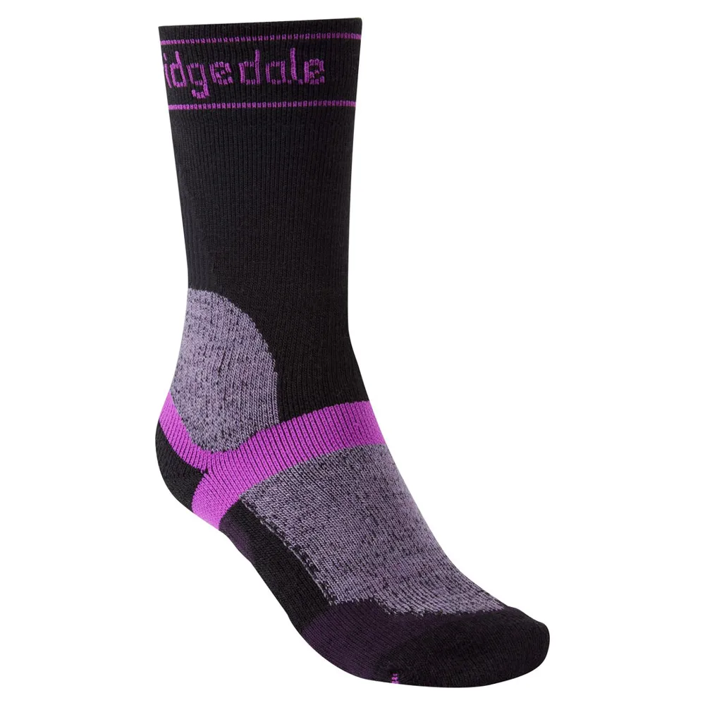 Bridgedale Bridgedale Winter Weight T2 Merino Womens Sport MTB Socks Black/Purple