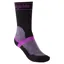 Bridgedale Winter Weight T2 Merino Womens Sport MTB Socks Black/Purple