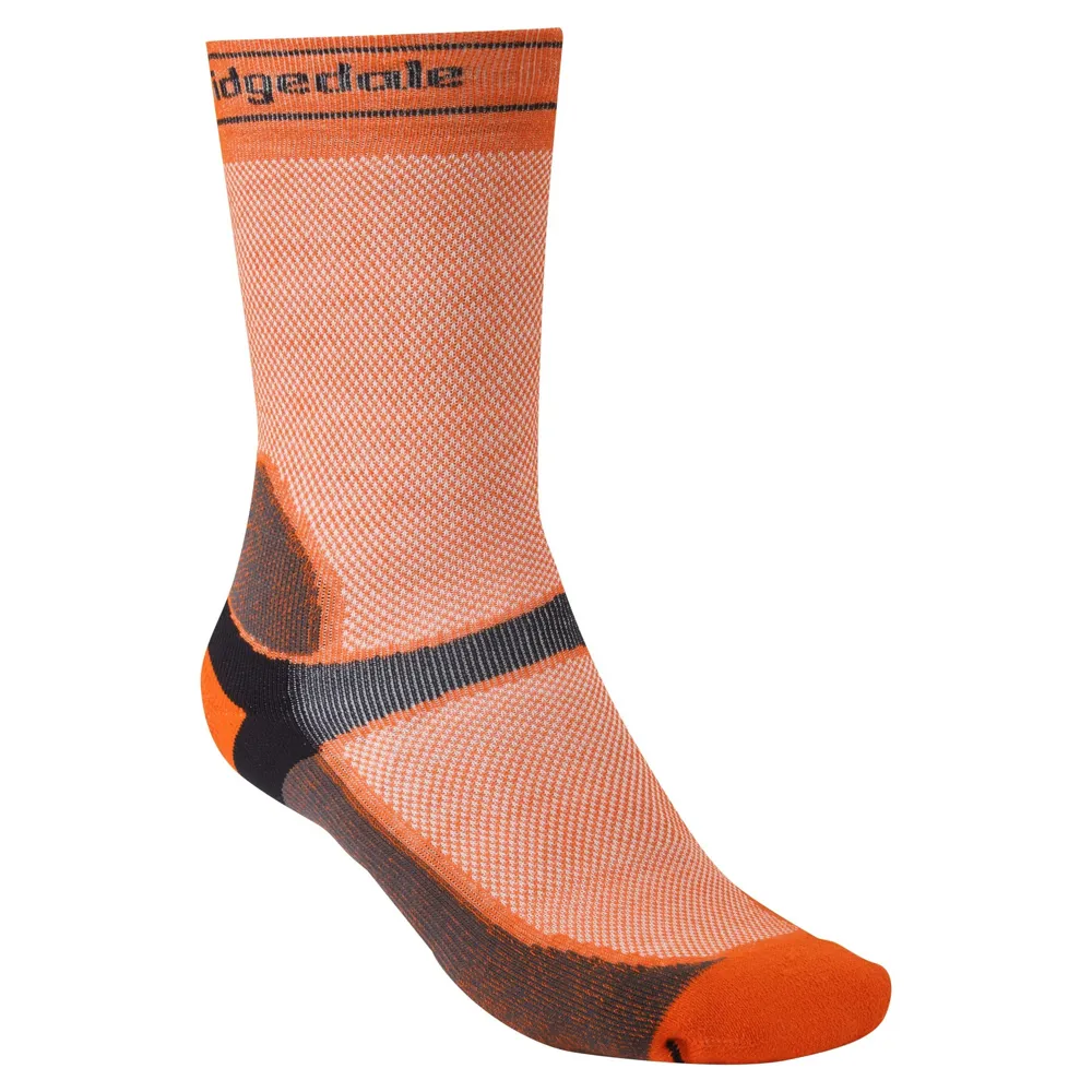 Bridgedale Bridgedale Summer Weight T2 Coolmax Sport MTB Socks Orange/Grey