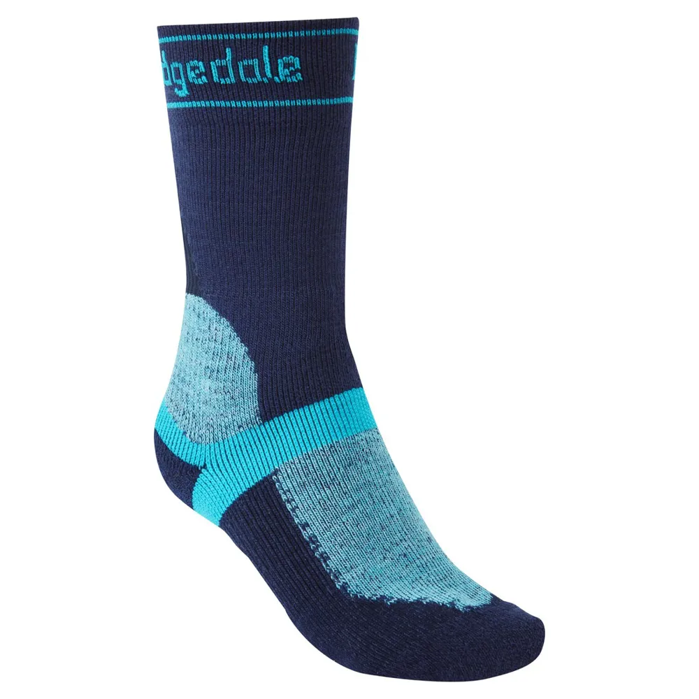 Bridgedale Bridgedale Winter Weight T2 Merino Womens Sport MTB Socks Navy/Light Blue