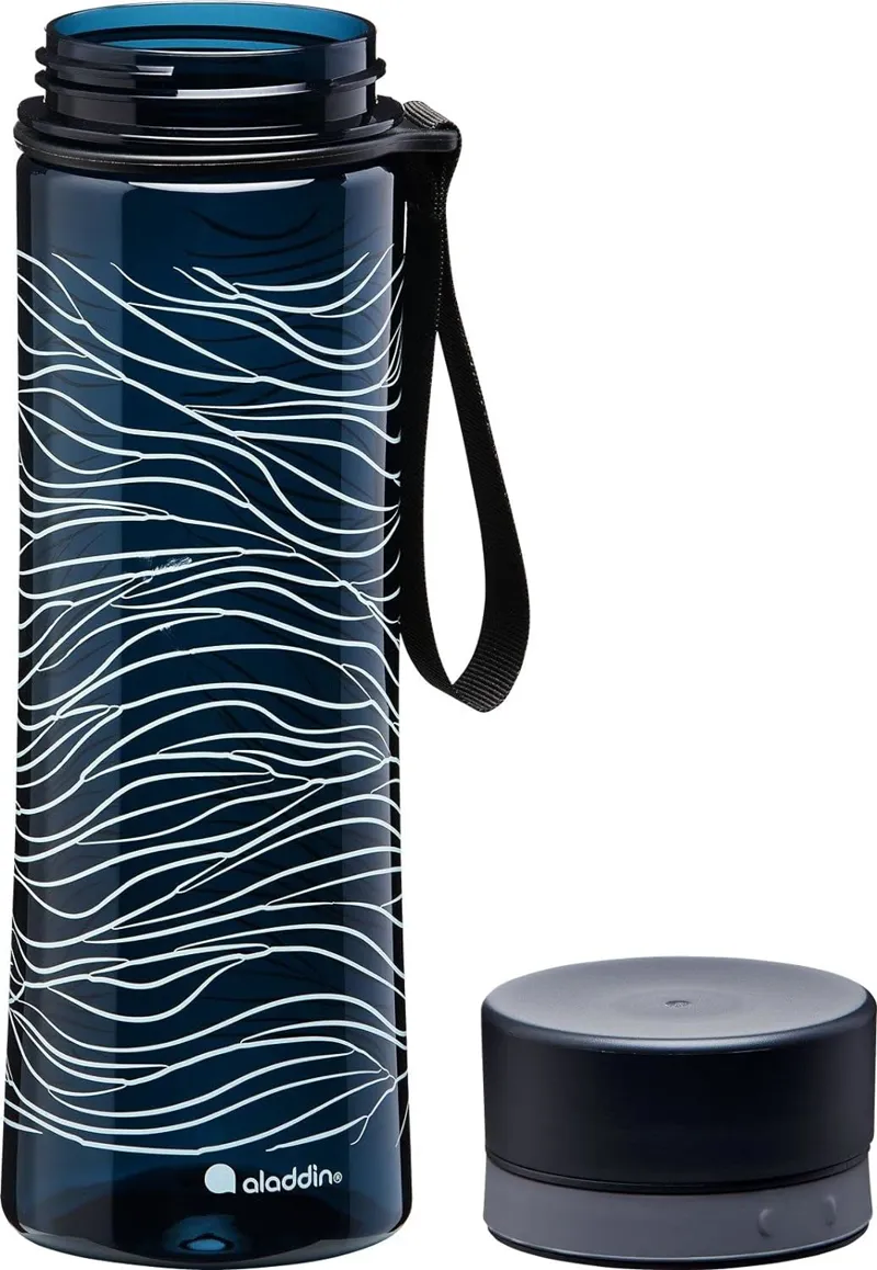 Aladdin Aveo Sustainable Tritan 600ml Water Bottle Deep Navy Print-3