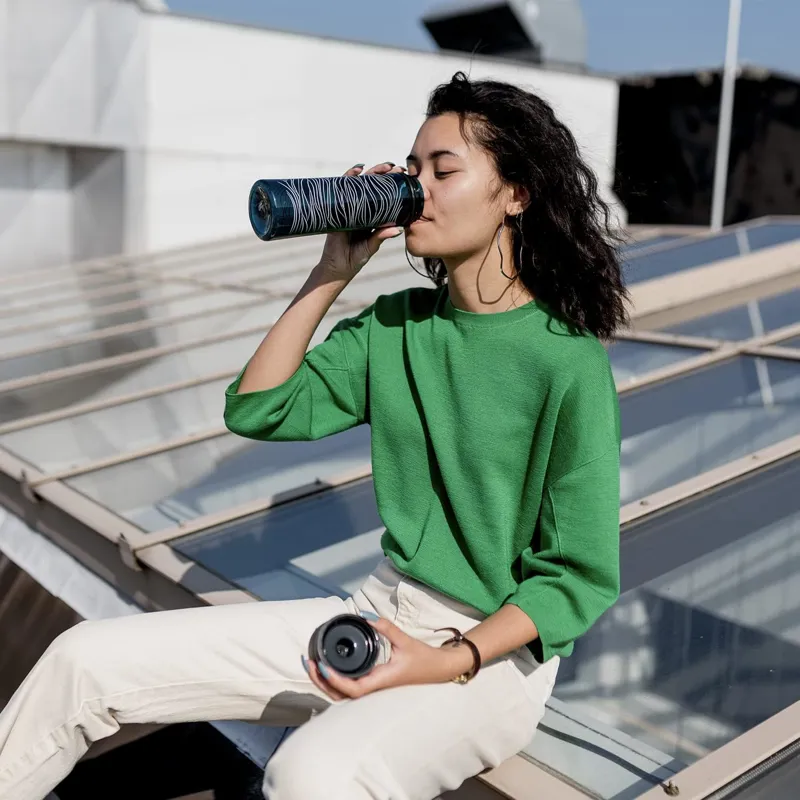 Aladdin Aveo Sustainable Tritan 600ml Water Bottle Deep Navy Print-5