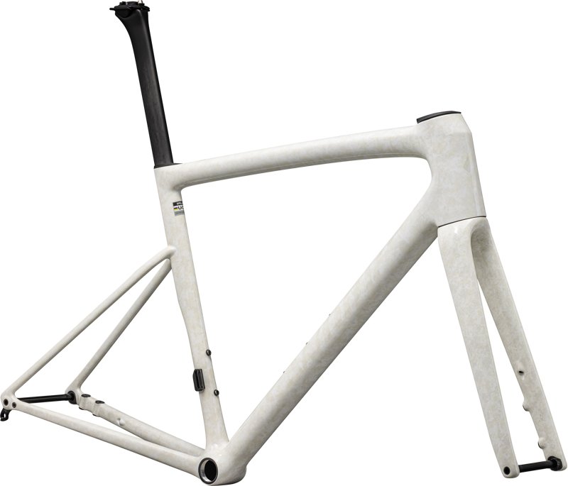 Specialized Tarmac SL8 S-Works Road Bike Frame Set 2023 Gloss White Dune White Pearl Impasto-1