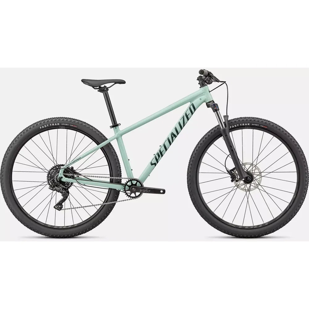 Image of Specialized Rockhopper Comp 29 Hardtail Moutnain Bike 2024 Gloss CA White Sage/Satin Forest Green
