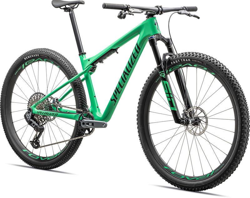Specialized Epic World Cup Expert Mountain Bike 2024 Gloss Electric Green/Forest Green Pearl-1