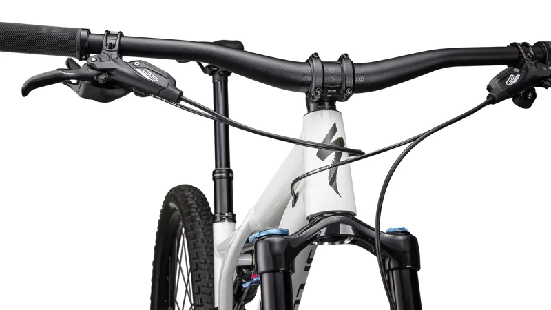 Specialized Stumpjumper Comp Alloy Mountain Bike 2023 Gloss Dune White/Dark Moss Green-3