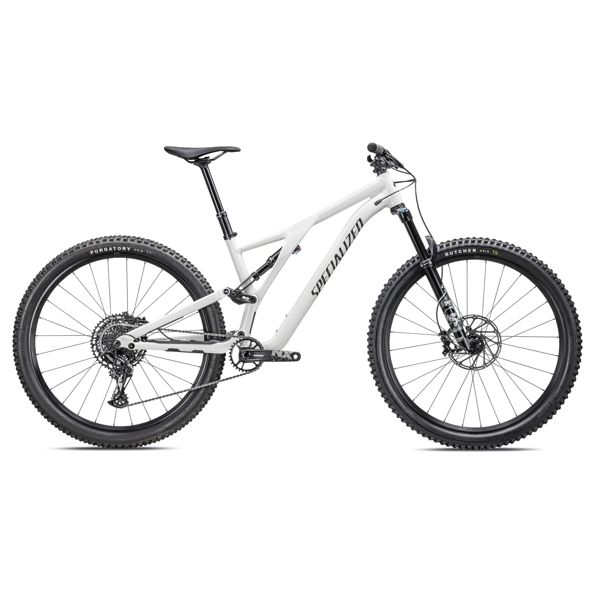 Specialized Stumpjumper Comp Alloy Mountain Bike 2023 Gloss Dune White Dark Moss Green