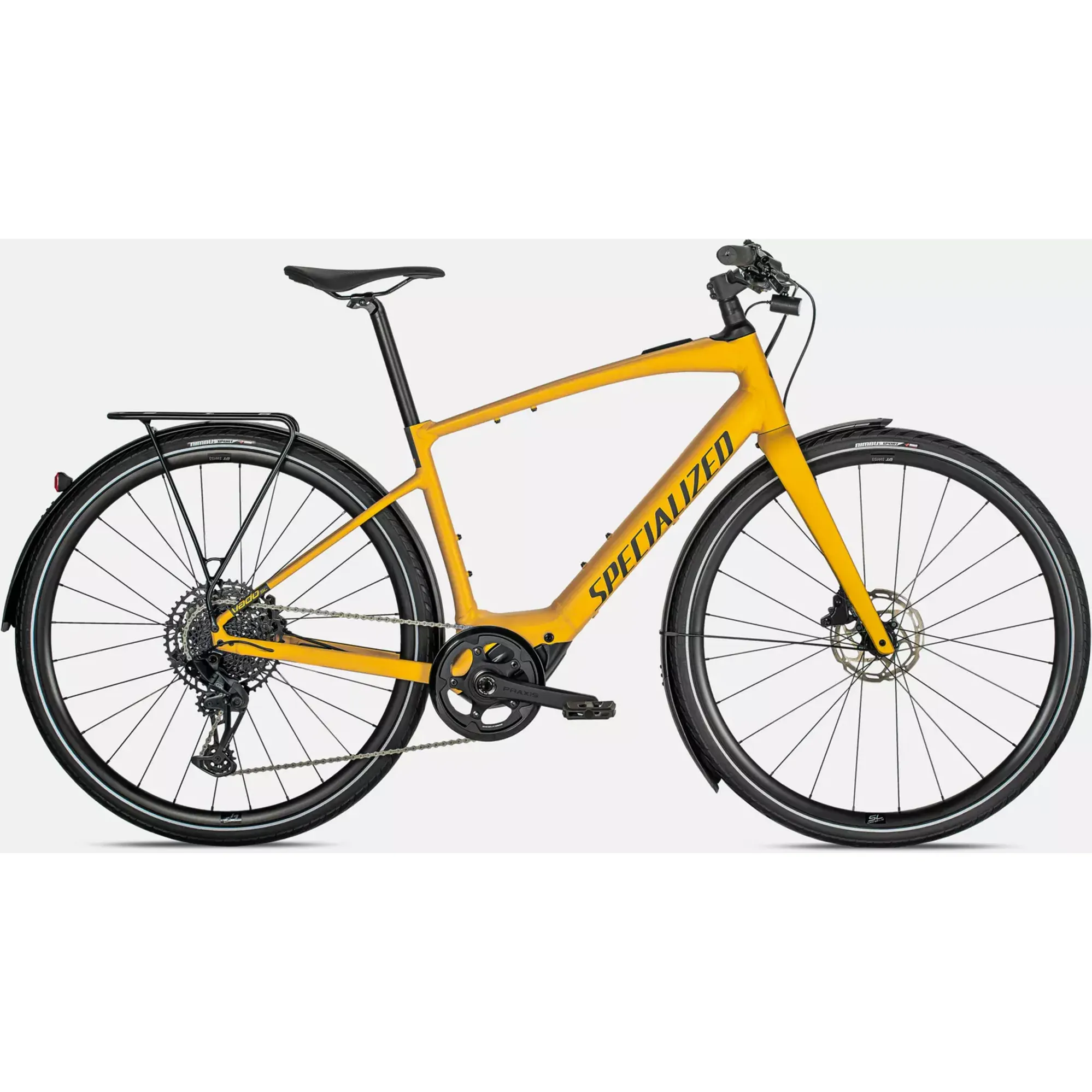 Specialized Vado SL 5.0 EQ Electric Bike 2024 Brassy Yellow Black Reflective