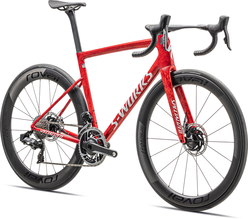 Specialized Tarmac SL8 S-Works Sram Red Etap AXS Road Bike 2024 Gloss Red Sky/Fiery Red Strata/Satin White-1