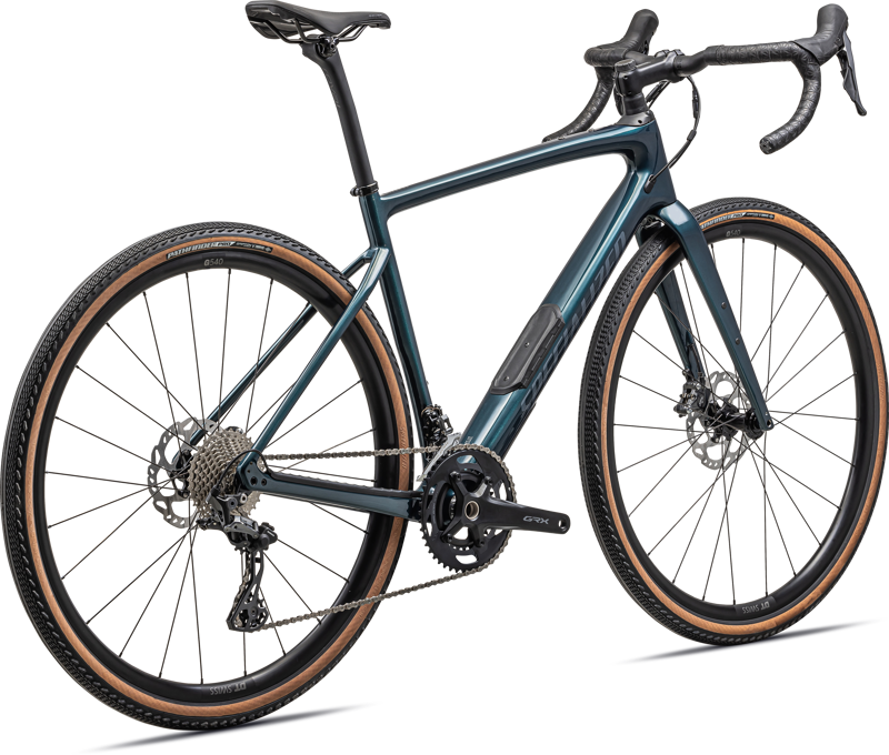 Specialized Diverge Comp Carbon Gravel Bike 2024 Gloss Metallic Deep Lake Granite/Pearllo-2