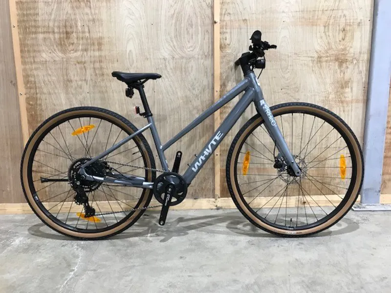 EX DEMO Whyte Rheo 2 ST Small Electric Bike 2024 Gloss Silver