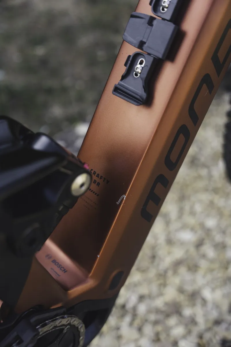 EX DEMO Mondraker Crafty Carbon RR Large Electric Bike 2025 Earth Red-2