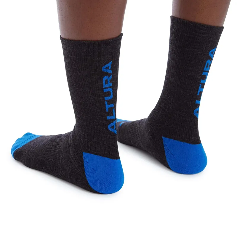 Altura Merino Socks Black/Blue-3