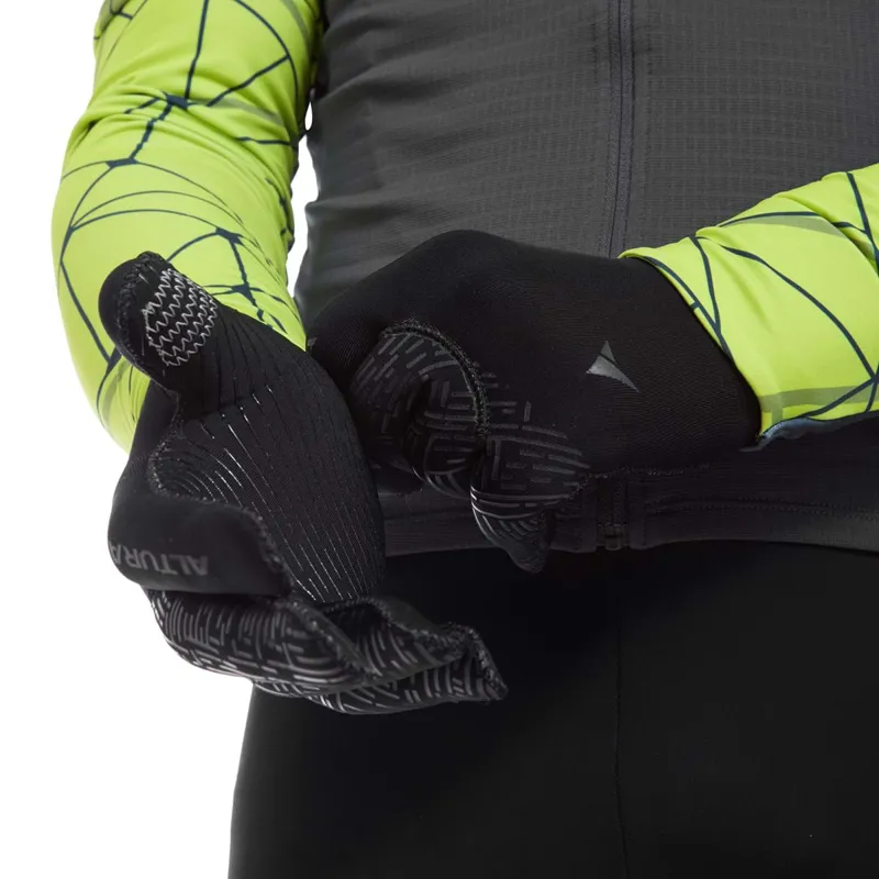 Altura Thermostretch Windproof Road Gloves Black-2
