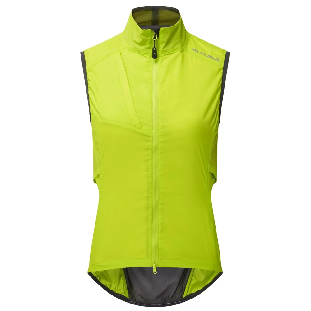 Image of Altura Airstream Womens Windproof Gilet Lime