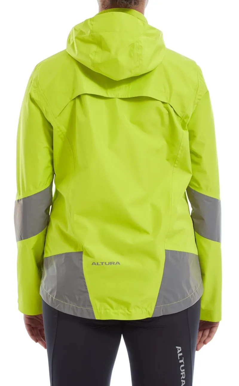 Altura Nightvision Typhoon Womens Waterproof Jacket Lime-1