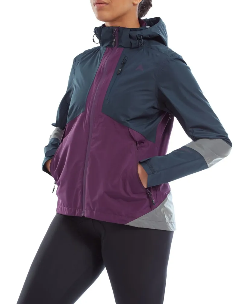 Altura Nightvision Typhoon Womens Waterproof Jacket Navy/Purple-3