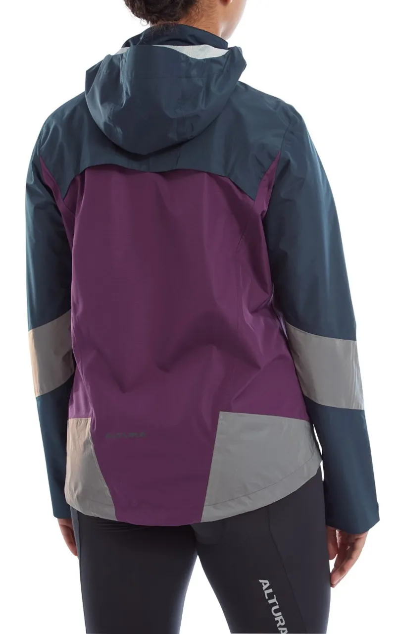 Altura Nightvision Typhoon Womens Waterproof Jacket Navy/Purple-4