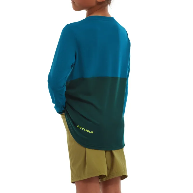 Altura Spark Kids LS Trail Jersey Blue/Teal-4