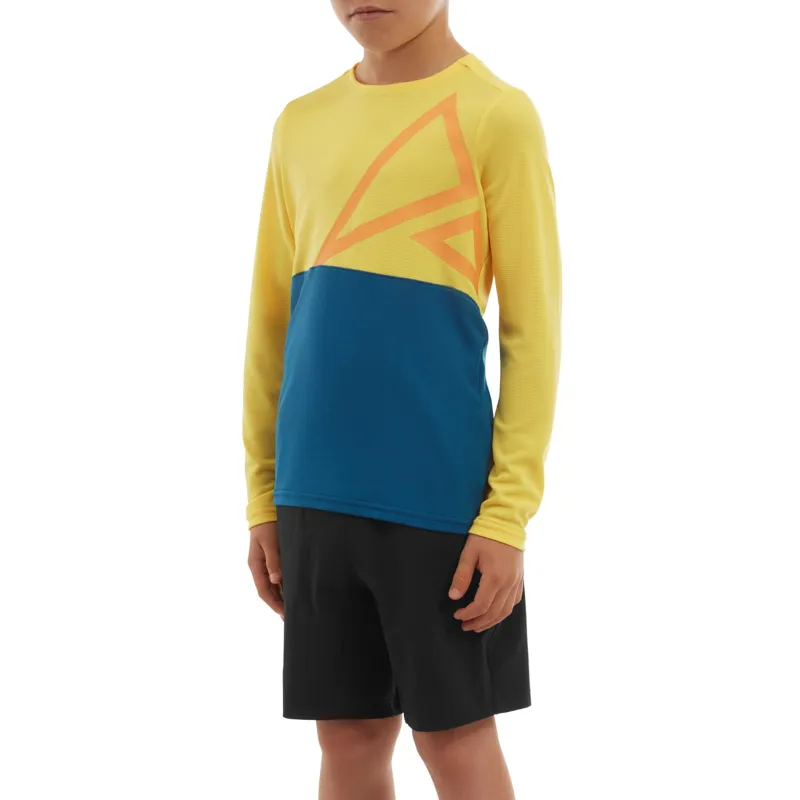 Altura Spark Kids LS Trail Jersey Yellow/Blue-5
