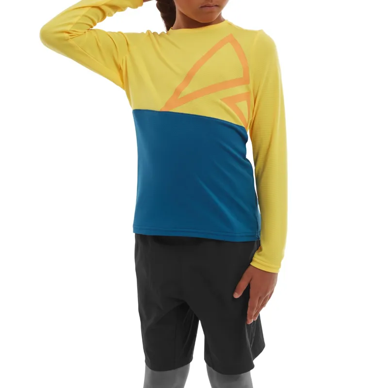 Altura Spark Kids LS Trail Jersey Yellow/Blue-3