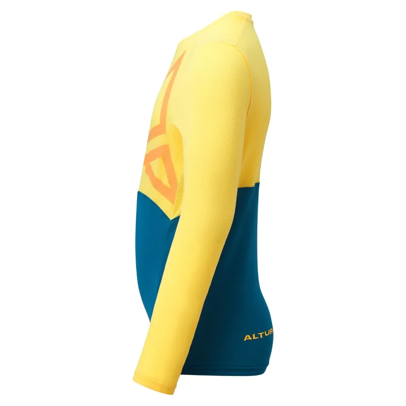 Altura Spark Kids LS Trail Jersey Yellow/Blue-2