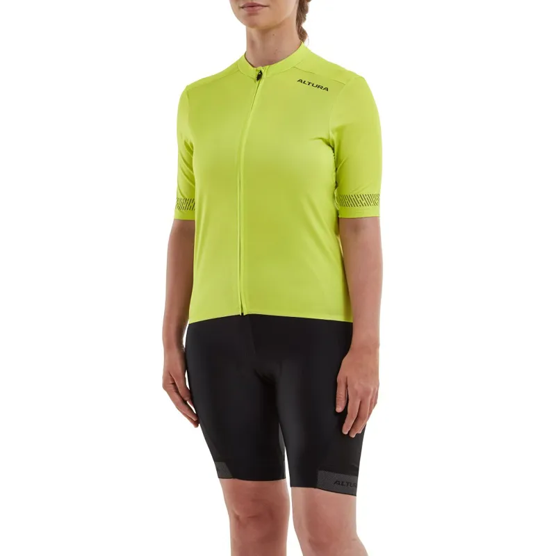 Altura Icon Womens SS Road Jersey Lime-3