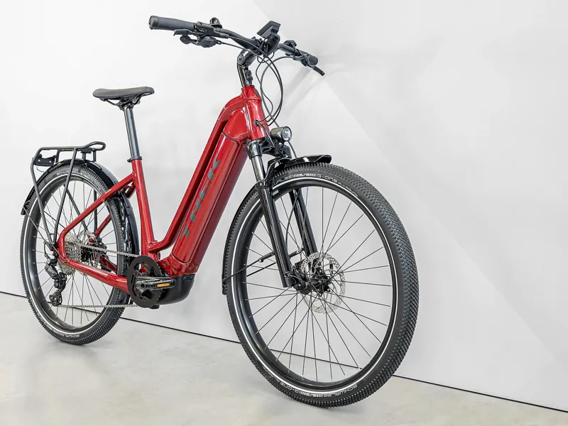 Trek Allant+ 7 Low Step Electric Bike 2023 Crimson-1