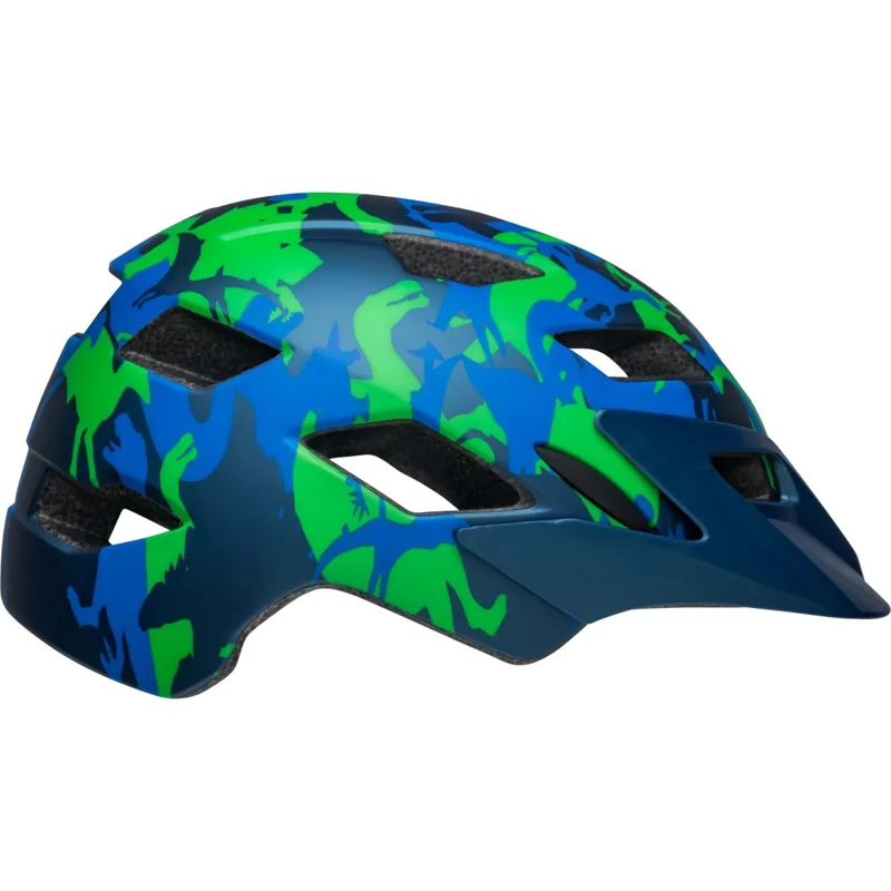 Bell Sidetrack Kids Helmet Camosaurus Matte Blue-3
