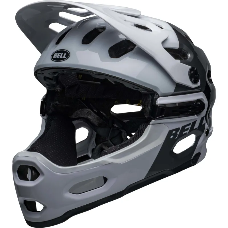 Bell Super 3R Mips MTB Full Face Helmet M 55-59cm White/Black-1