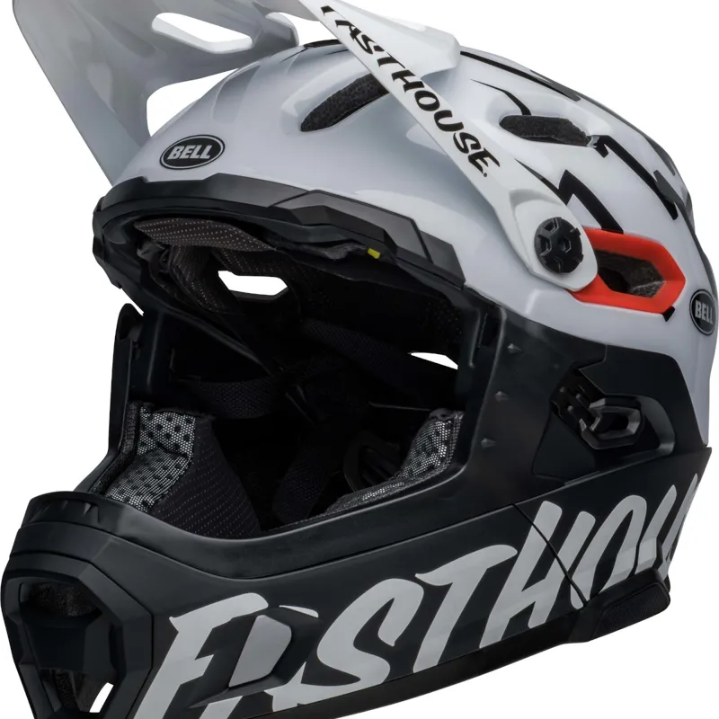 Bell Super DH Mips Full Face Helmet Matte/Gloss Black/White-1