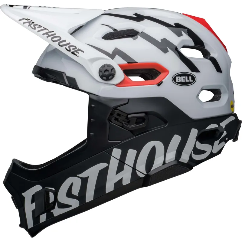 Bell Super DH Mips Full Face Helmet Matte/Gloss Black/White-2