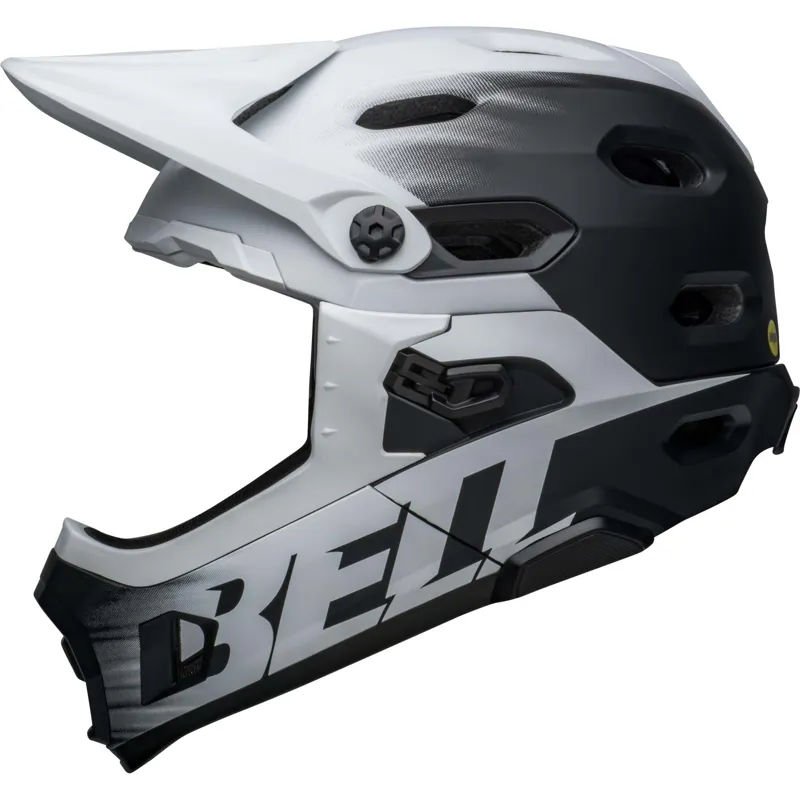 Bell Super DH Spherical MIPS MTB Full Face Helmet 55-59cm Matt Black/White-2