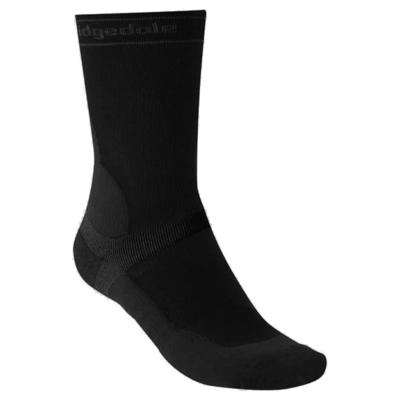 Bridgedale MTB Mid Season Weight T2 Merino Sport Boot Sock Black