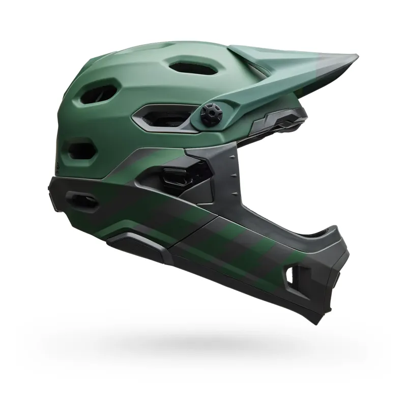 Bell Super DH Spherical Rumble MTB Full Face Helmet Green/Grey