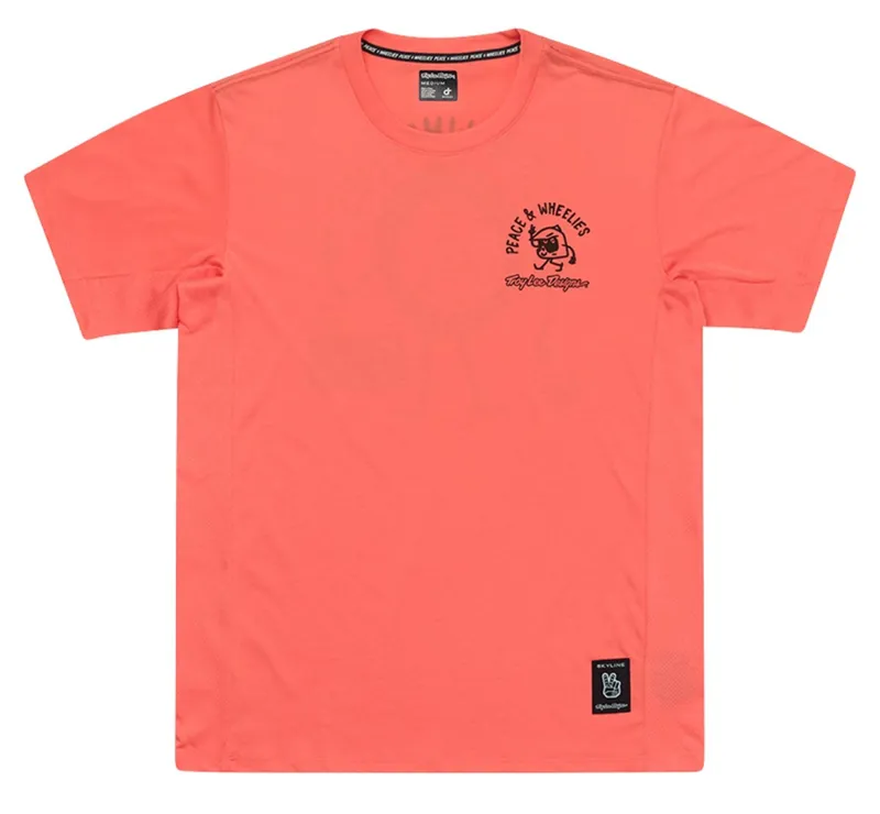 Troy Lee Designs Skyline SS Ride Jersey P and W Melon