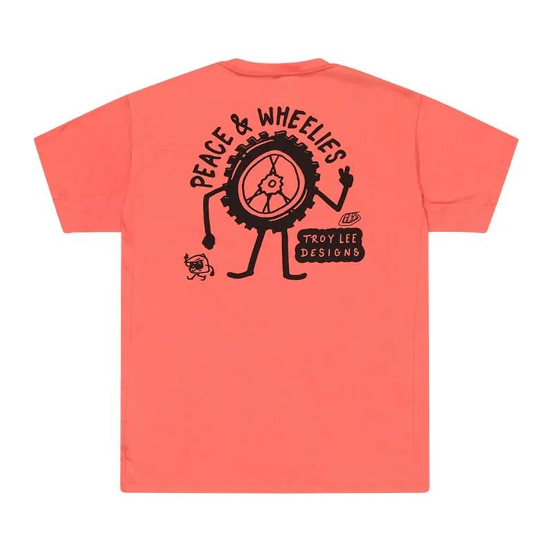 Troy Lee Designs Skyline SS Ride Jersey P and W Melon-1