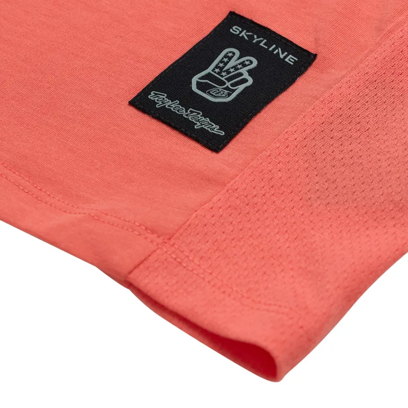 Troy Lee Designs Skyline SS Ride Jersey P and W Melon-2