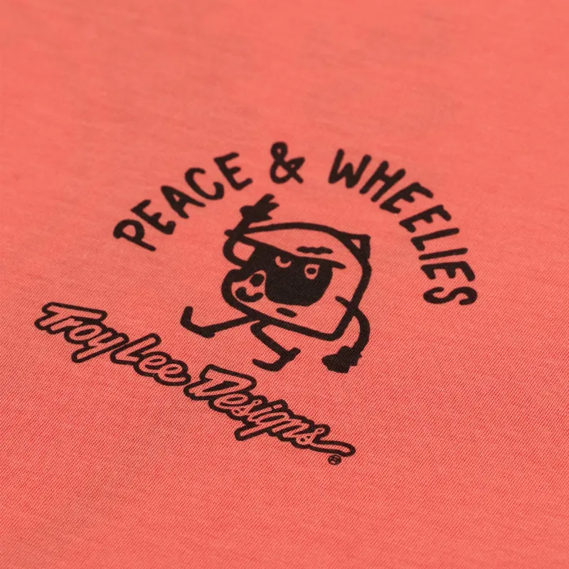 Troy Lee Designs Skyline SS Ride Jersey P and W Melon-3