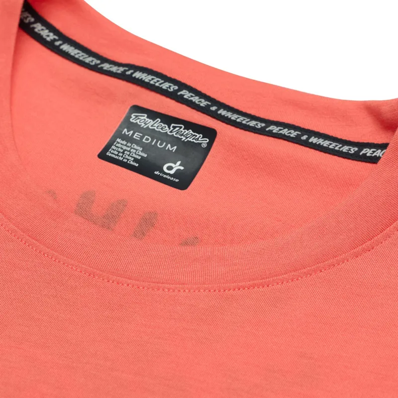 Troy Lee Designs Skyline SS Ride Jersey P and W Melon-4