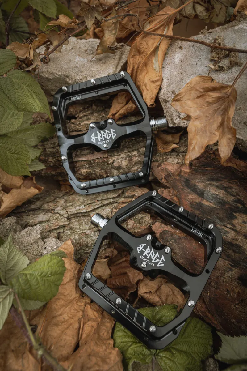 Burgtec Penthouse Flat MK5 B-Rage Edition Pedals Burgtec Black-5