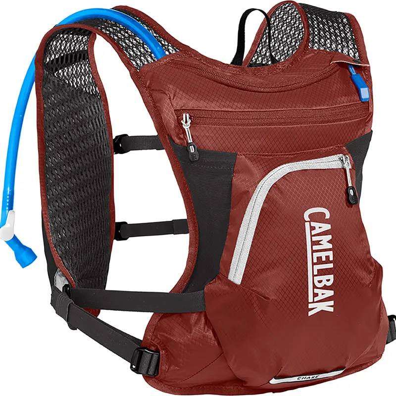Camelbak Chase Bike Vest 4L with 1.5L Reservoir Fired Brick/White-1