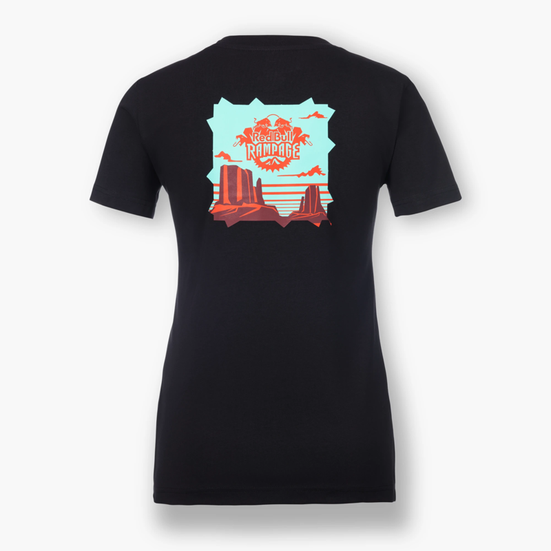 Red Bull Rampage Canvas Womens SS Tee Black-1