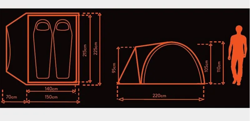 Eurohike Cairns DLX 2 Person Tent-1